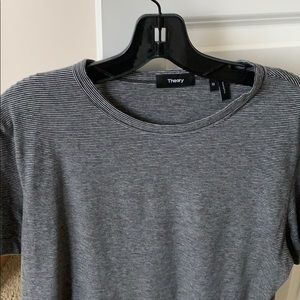 Theory gray striped tee